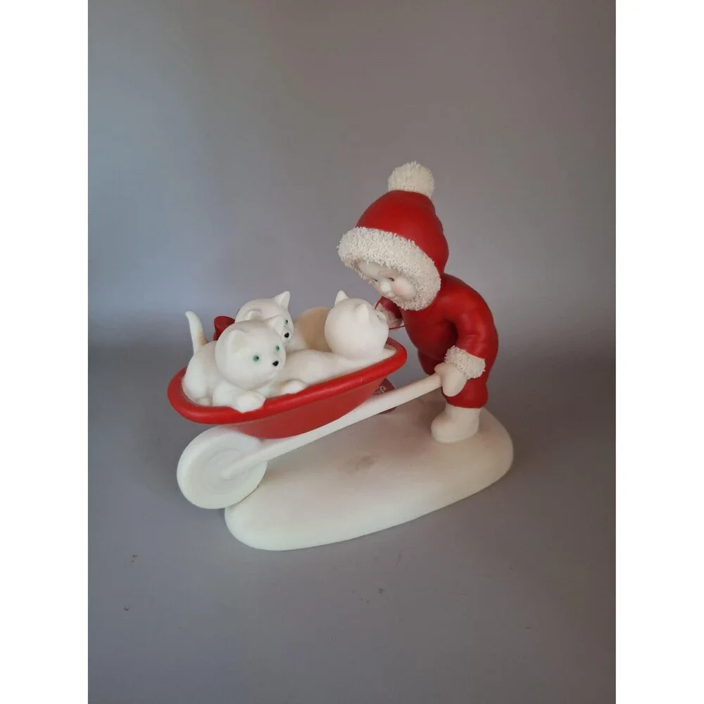 Snow Babies Department 56 Babies on the farm, Kitten Courier